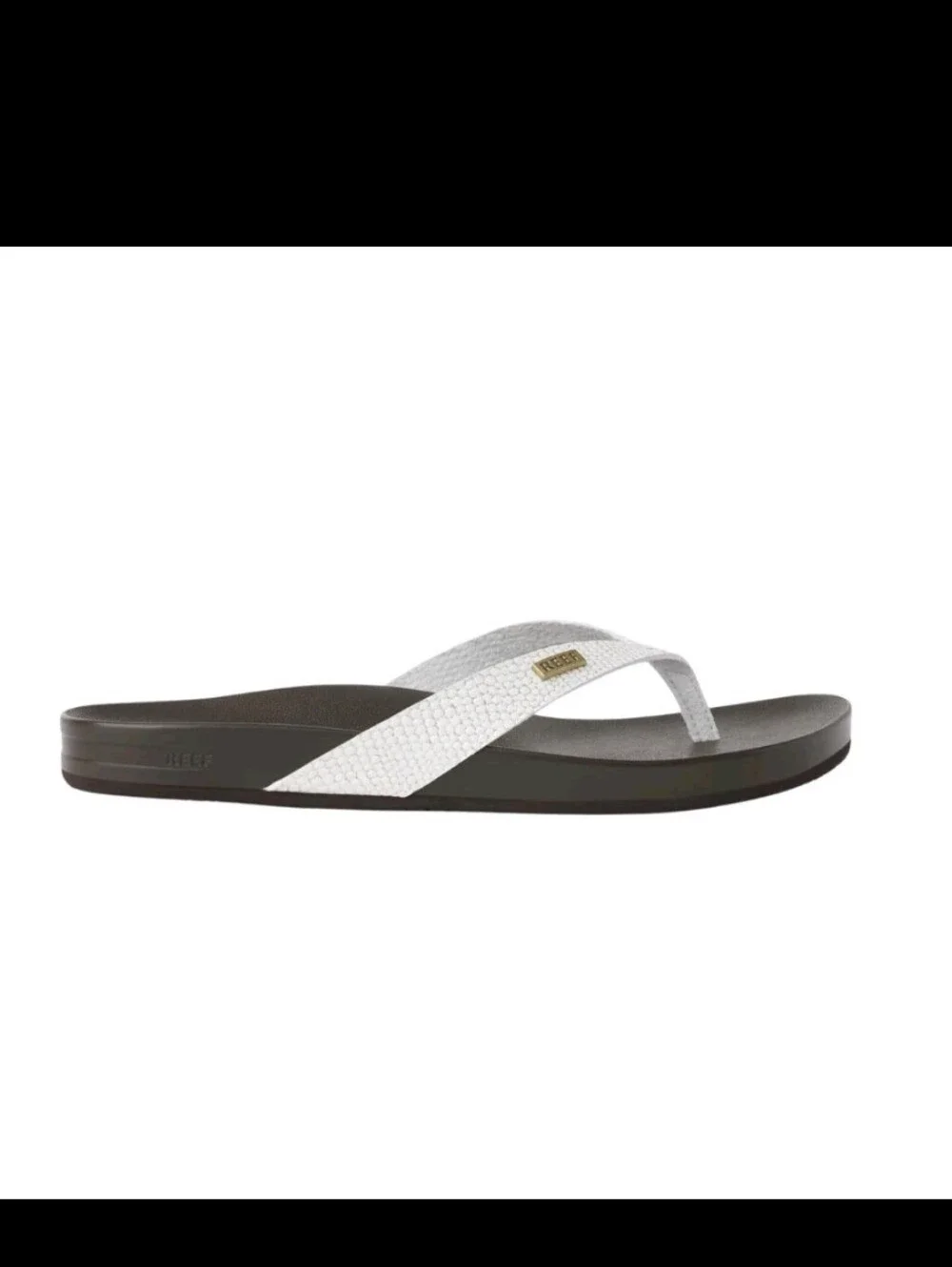 REEF Cushion Court Women's Flip Flop Brown Sassy - Molded Cushion Footbed, Arch